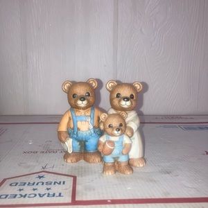 Vintage HOMCO Bear Family Figurines